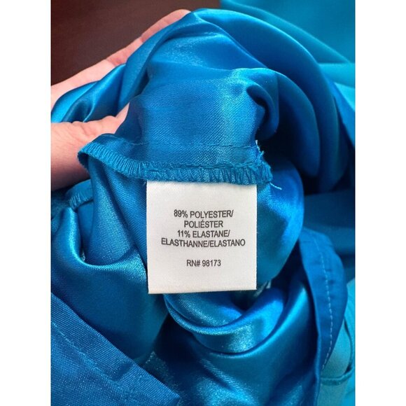 W by Worth Y2K Halter Mini Dress in Electric Blue Size 0 - Picture 11 of 13